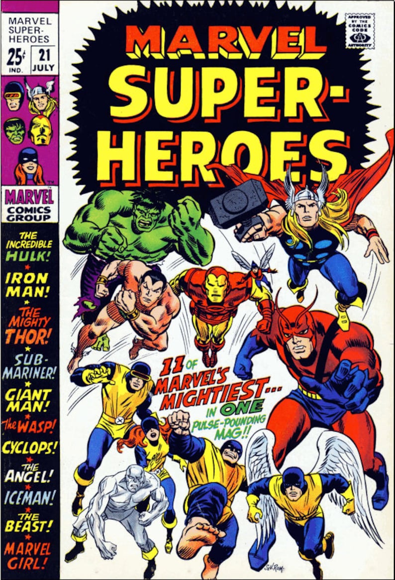 Marvel Super-heroes Comics. Rare Vintage. Silver Age. Ultimate ...