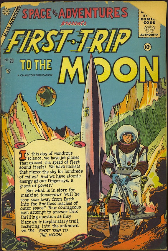 Space Adventures Comics. Golden Age. Rare Vintage Comics (1952; 29