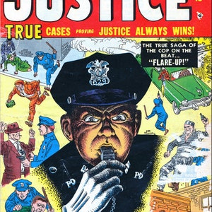 Justice. Tales of Justice comics. Golden age. Rare Vintage comics 1947-1957 1-67 publications. Compact disk image 5