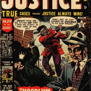 Justice. Tales of Justice comics. Golden age. Rare Vintage comics 1947-1957 1-67 publications. Compact disk image 8