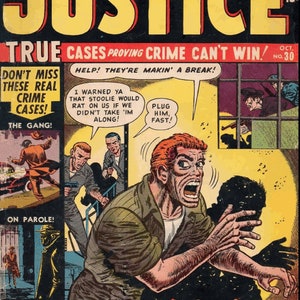 Justice. Tales of Justice comics. Golden age. Rare Vintage comics 1947-1957 1-67 publications. Compact disk image 7