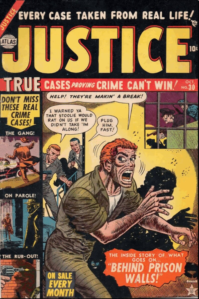 Justice. Tales of Justice comics. Golden age. Rare Vintage comics 1947-1957 1-67 publications. Compact disk image 7