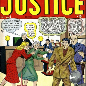 Justice. Tales of Justice comics. Golden age. Rare Vintage comics 1947-1957 1-67 publications. Compact disk image 10
