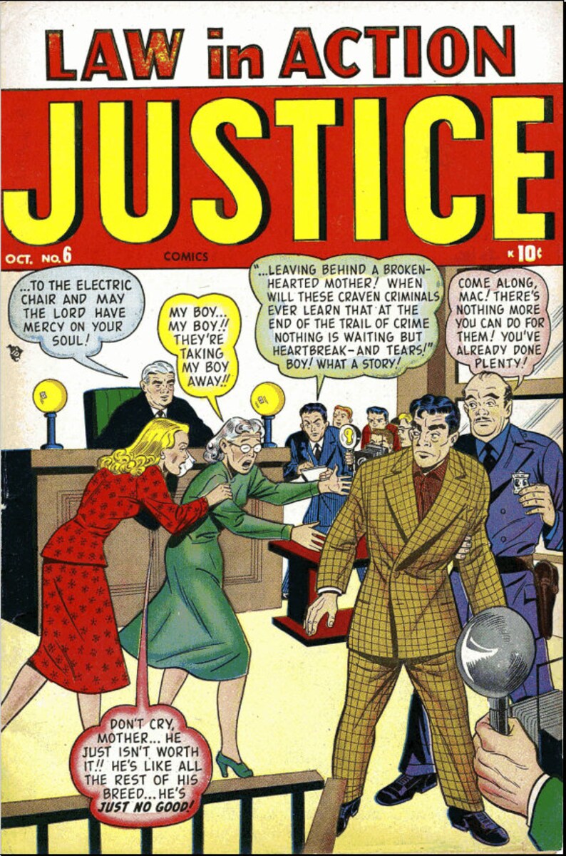 Justice. Tales of Justice comics. Golden age. Rare Vintage comics 1947-1957 1-67 publications. Compact disk image 10