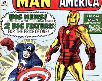 Iron Man y Capitán América. Historias de suspensión. Edad de Plata. Cómics antiguos raros (41 publicaciones; CD)