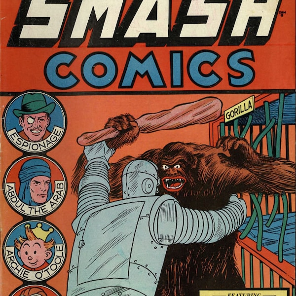 Smash Comics. Golden age. Rare Vintage comics    (1939-1949; 1-85 publications;  compact disc)