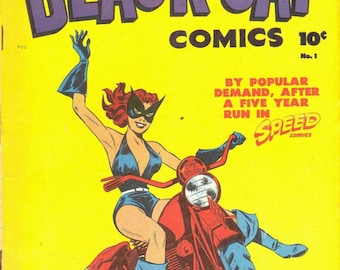 Black Cat comics. Golden age. Rare Vintage comics  (1946-1958; 1-62 publications; compact disc)