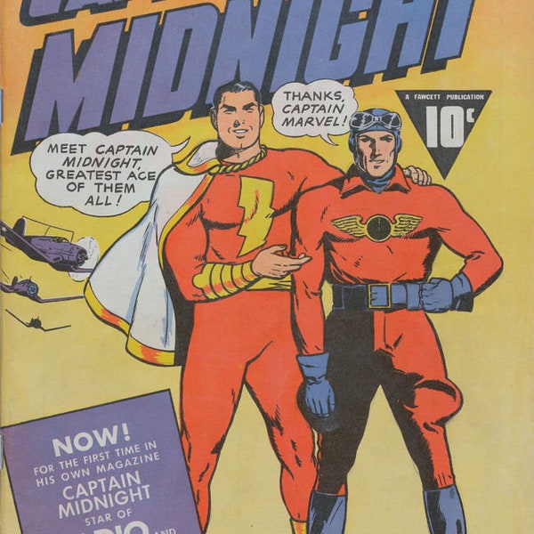 Captain Midnight comics. Golden age. Rare Vintage comics  (1942-1948; 1-67; +3 publications; compact disc)
