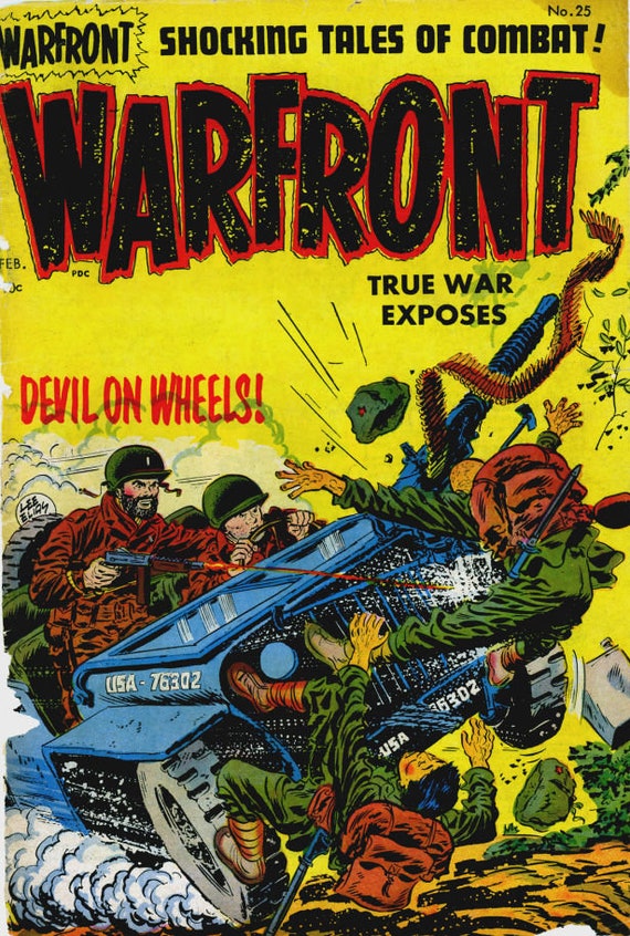 Warfront Comic. War Comics. Golden Age. Rare Vintage Comics (1940
