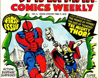 Spider-Man comics Weekly. Comics Rare Vintage  (No. 1 and  No.2; 157 publications; compact disc)