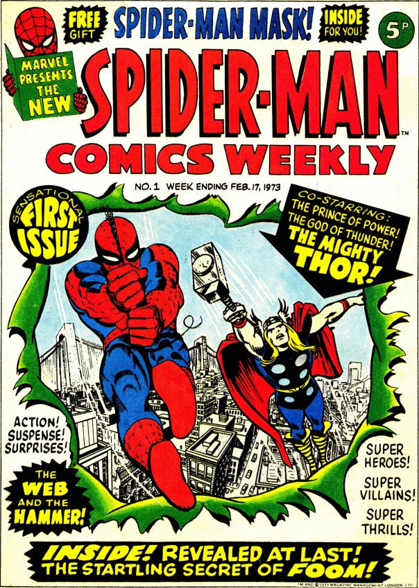 スパイダーマン・コミック・ウィークリー。コミック・レア