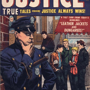 Justice. Tales of Justice comics. Golden age. Rare Vintage comics 1947-1957 1-67 publications. Compact disk image 3