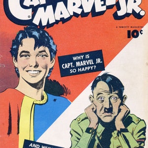 Captain Marvel Jr comics. Golden age. Rare Vintage comics 1942-1953 compact disk No1 and No2 118 publications image 2
