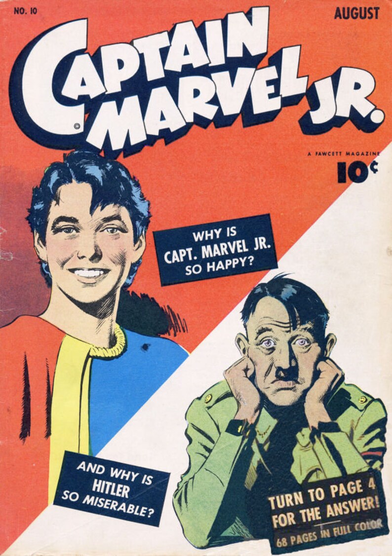 Captain Marvel Jr comics. Golden age. Rare Vintage comics 1942-1953 compact disk No1 and No2 118 publications image 2