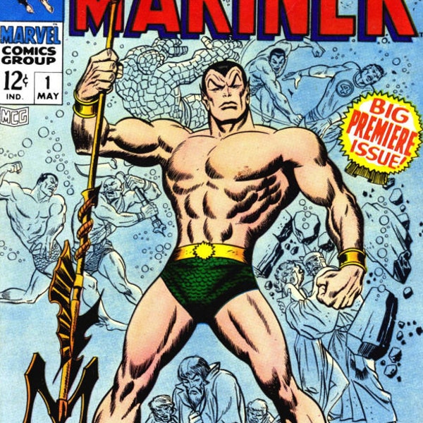 Sub-Mariner comics. Silver Age. Rare Vintage comics. Compact disc