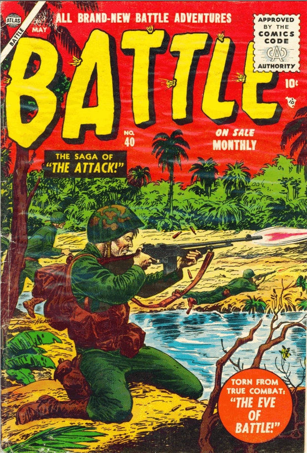 Battle Comics. Silver Age. Rare Vintage Comics (1951-1960; 1-70 ...