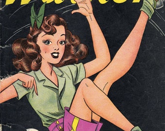 Patsy Walker-serier. Guldåldern. Sällsynt vintage. CD-skiva. 1945-1965; 1-124 publikationer.