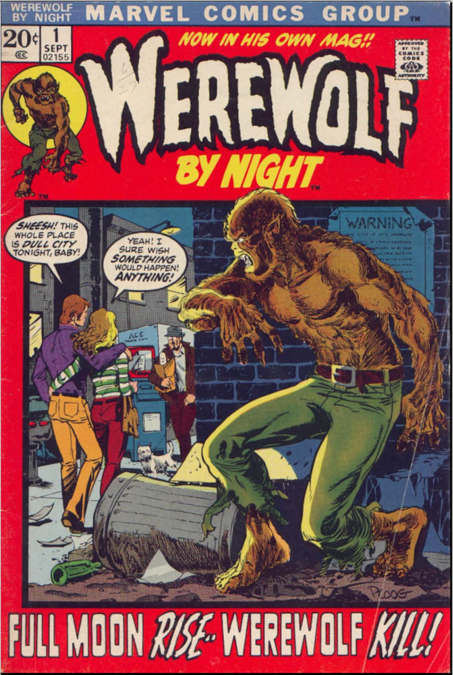 Hombre lobo por la noche marvel