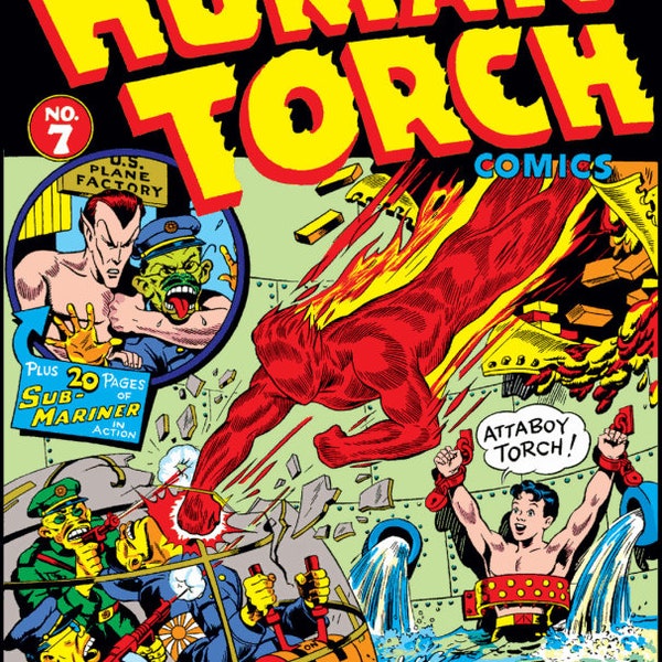 Human Torch Comics. Rare Vintage. Golden Age (1940-1954; 1-38 and 1974-1975; 1-8) Compact disk