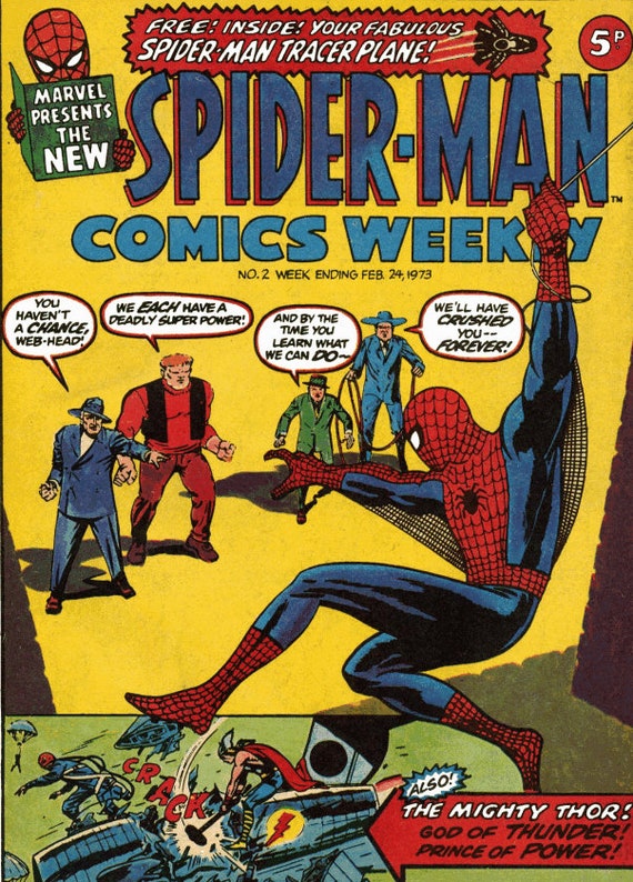 スパイダーマン・コミック・ウィークリー。コミック・レア