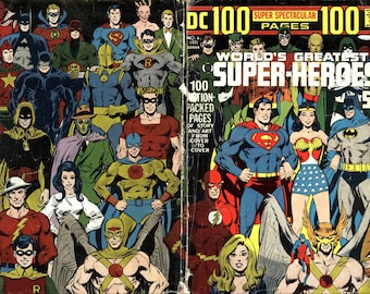 Cómic gigante Superespectacular de 100 páginas (Colección). Edad de Plata. Cómics antiguos raros (desde 1971; 20 ediciones). Disco compacto.