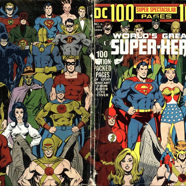 100 Page Super Spectacular (Collection) giant comic. Silver age. Rare Vintage comics  (from 1971; 20 publications). Compact disk
