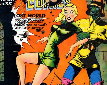 Planet Comics. Golden age. Rare Vintage comics  (1940-1953; 1-73 publications;  compact disc)