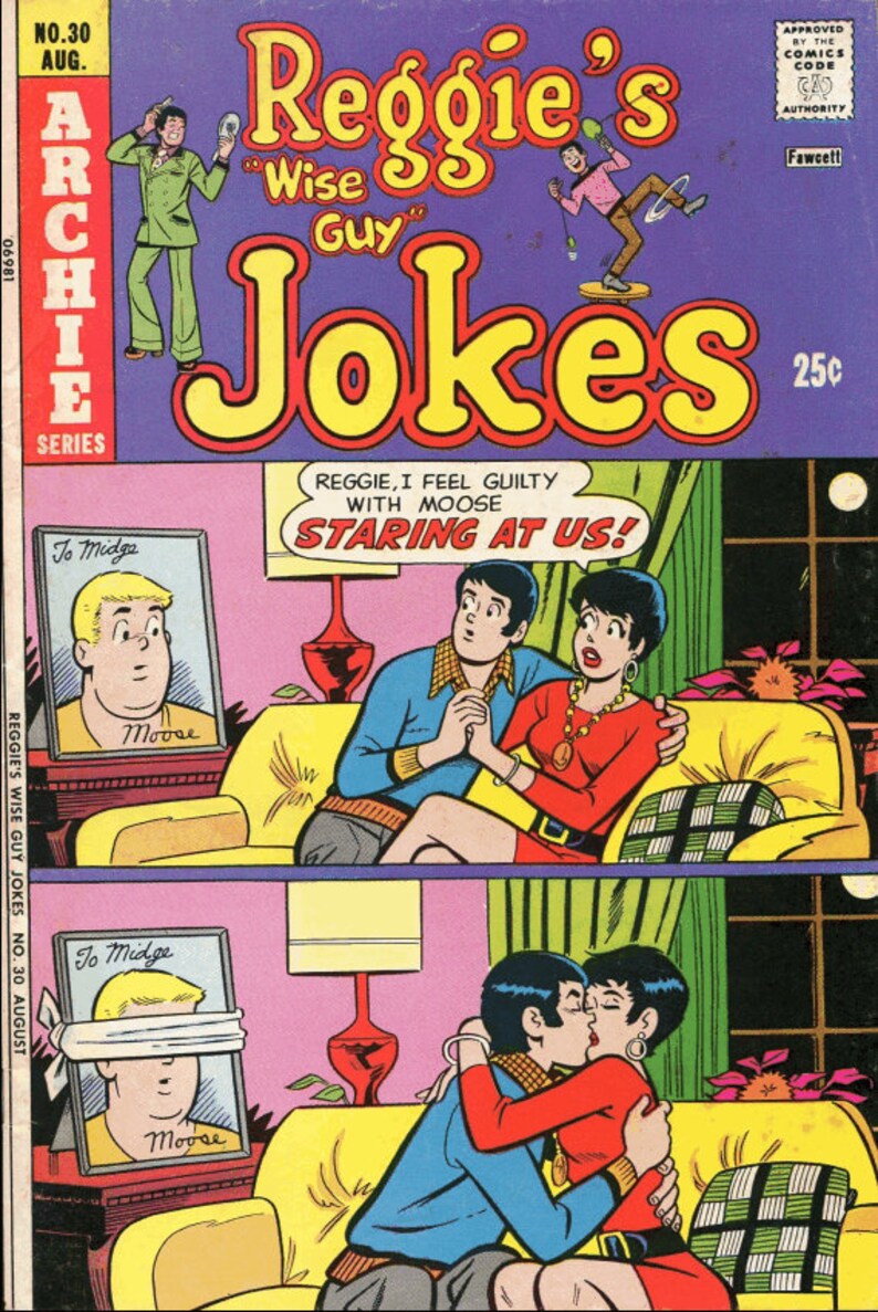 Reggies Wise Guy Jokes Comics. Rare Vintage. From 1968 155
