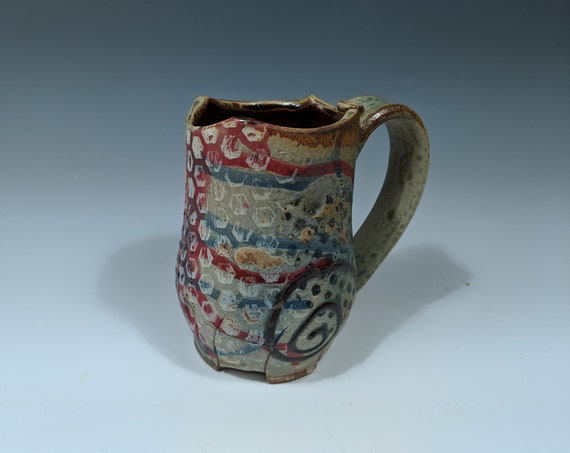 Handmade ceramic Mug, 18 oz.