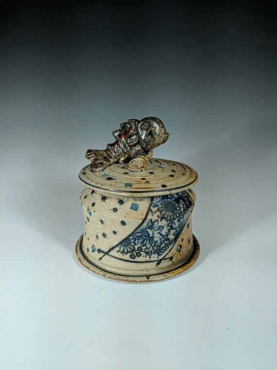 Handmade Ceramic Fish jar