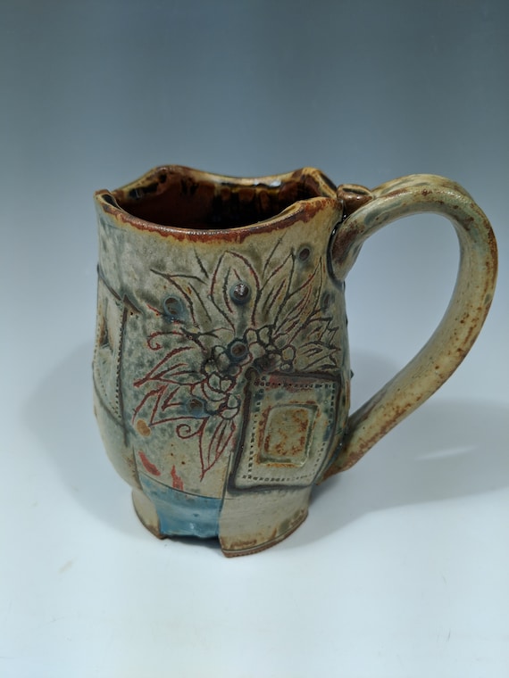 Handmade ceramic Mug, 18 oz.
