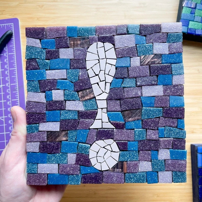 Question Mark & Exclamation Point Mosaic Wall Hanging Set - Etsy