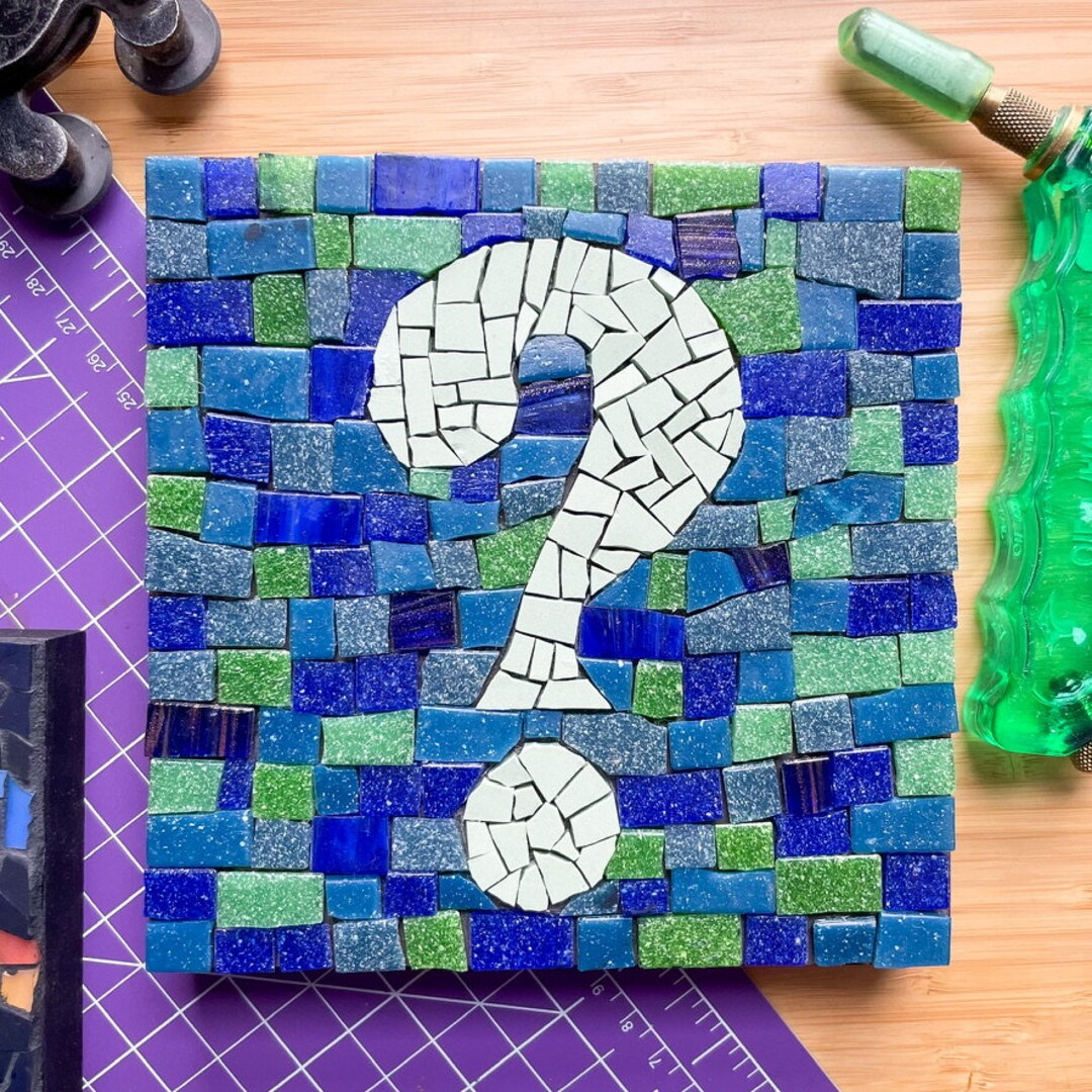 Question Mark & Exclamation Point Mosaic Wall Hanging Set - Etsy