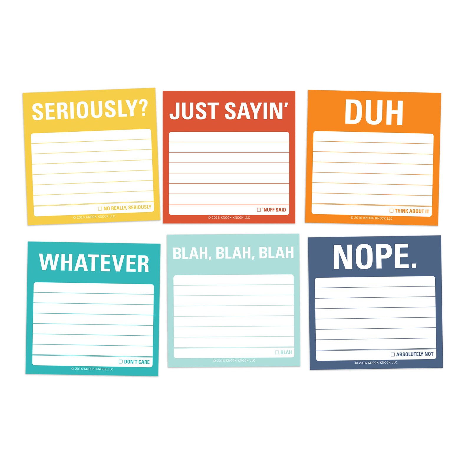 Knock Knock Tell It Like It is Sticky Note Packet - Etsy