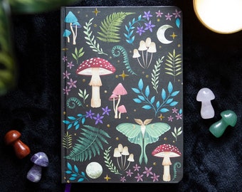 Dark Forest Print A5 Notebook H21cm  W14.6cm  D1.7cm