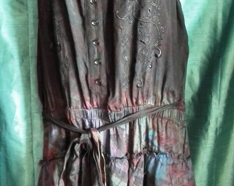 Desigual Short Sundress Size 38-sleeveless, ruffle skirt, COTTON.-BOHO CHIC