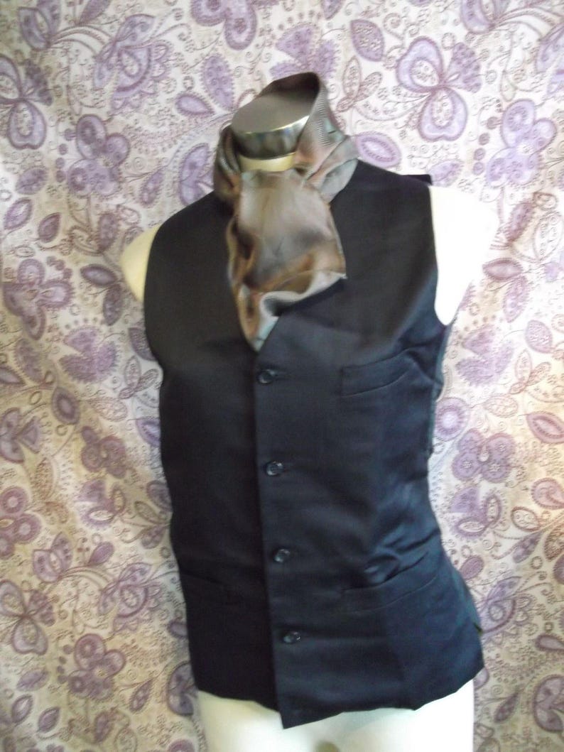 funky SteampunkTrueVintage mensunisex navy pinstripe3Waistcoat Size 38