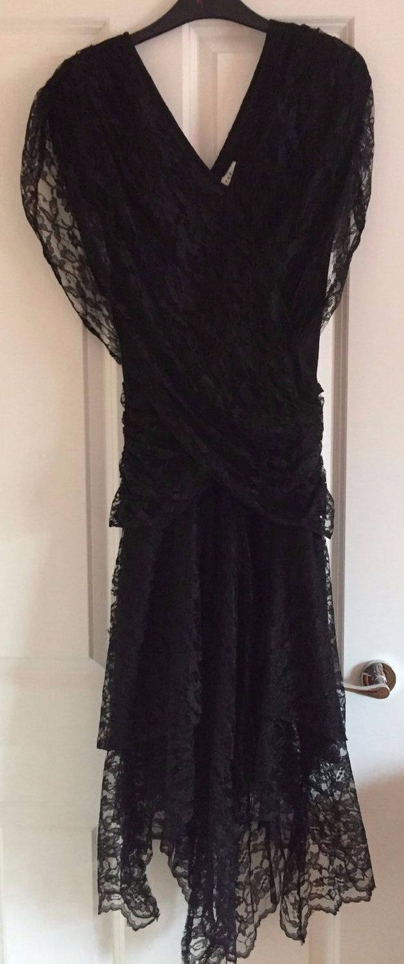 Futures 1980s Vintage Original Black Lace Madonna