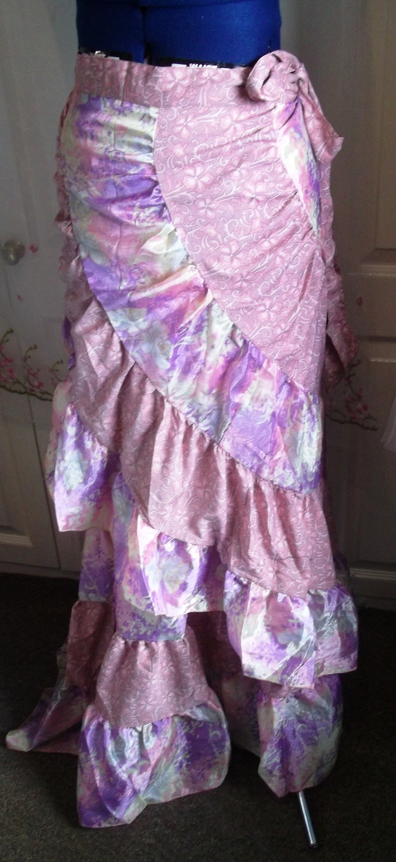 Layered Wrap Skirt Beautiful Long, Layered Wrap Skirt, With Matching