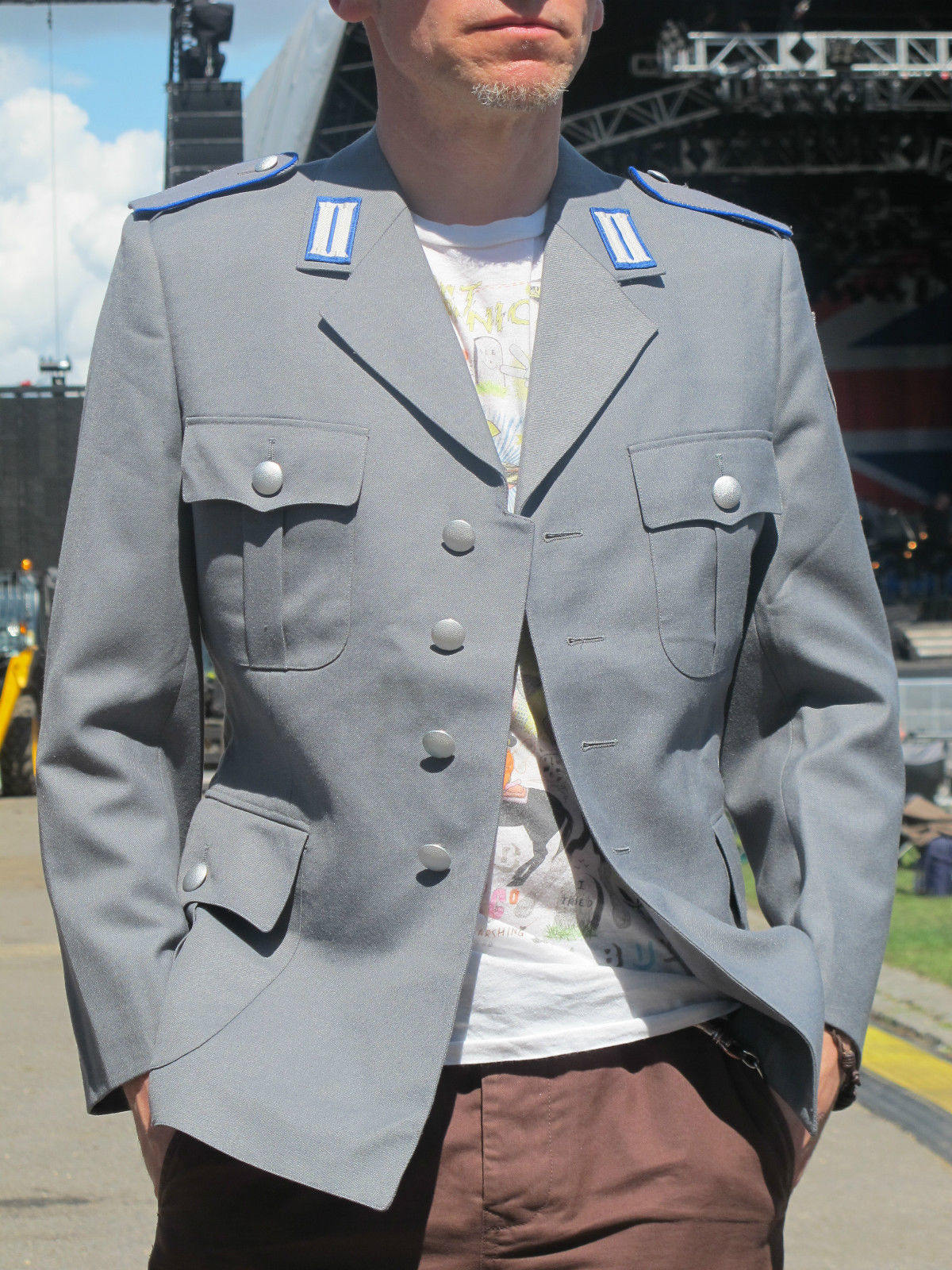 grey army jacket