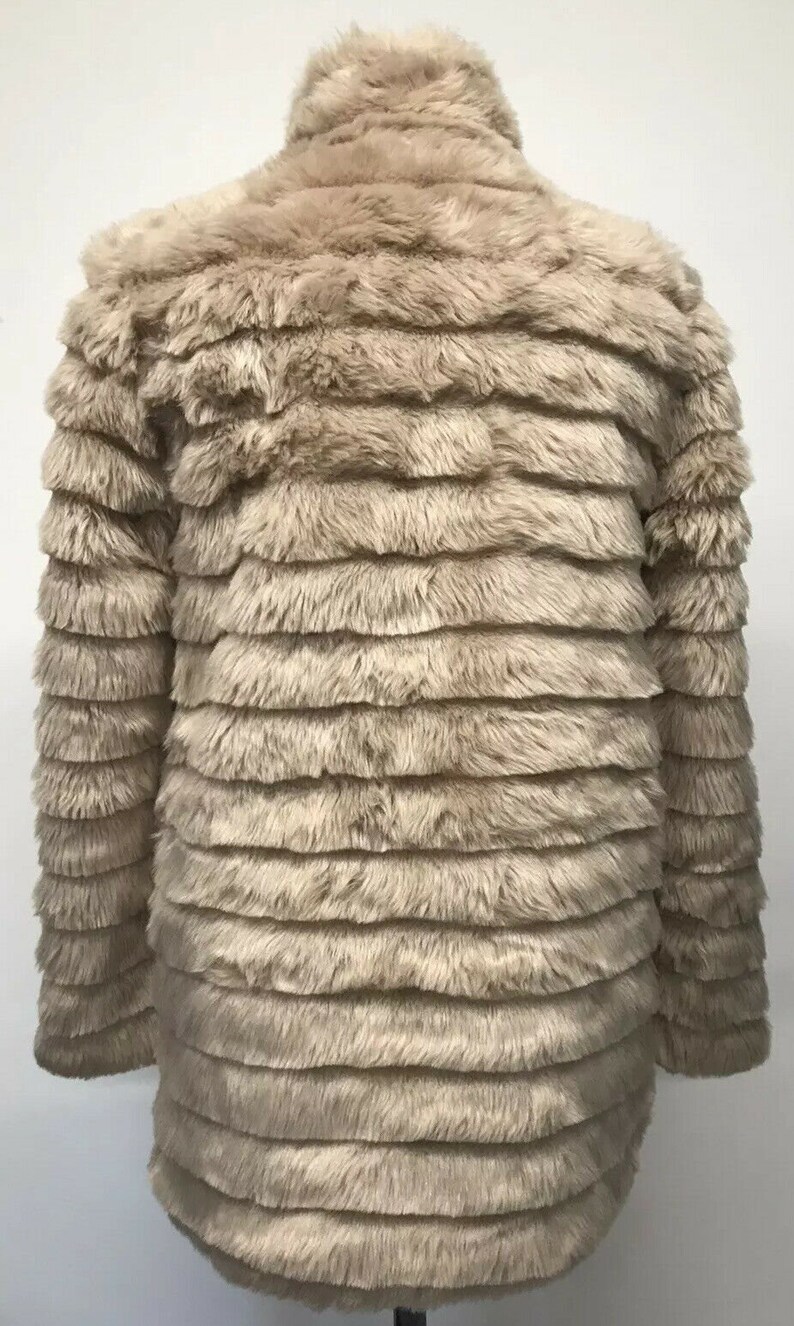 Gorgeous PAPAYA Womens Beige Faux Fur 3./4 Coat Jacket Size - Etsy