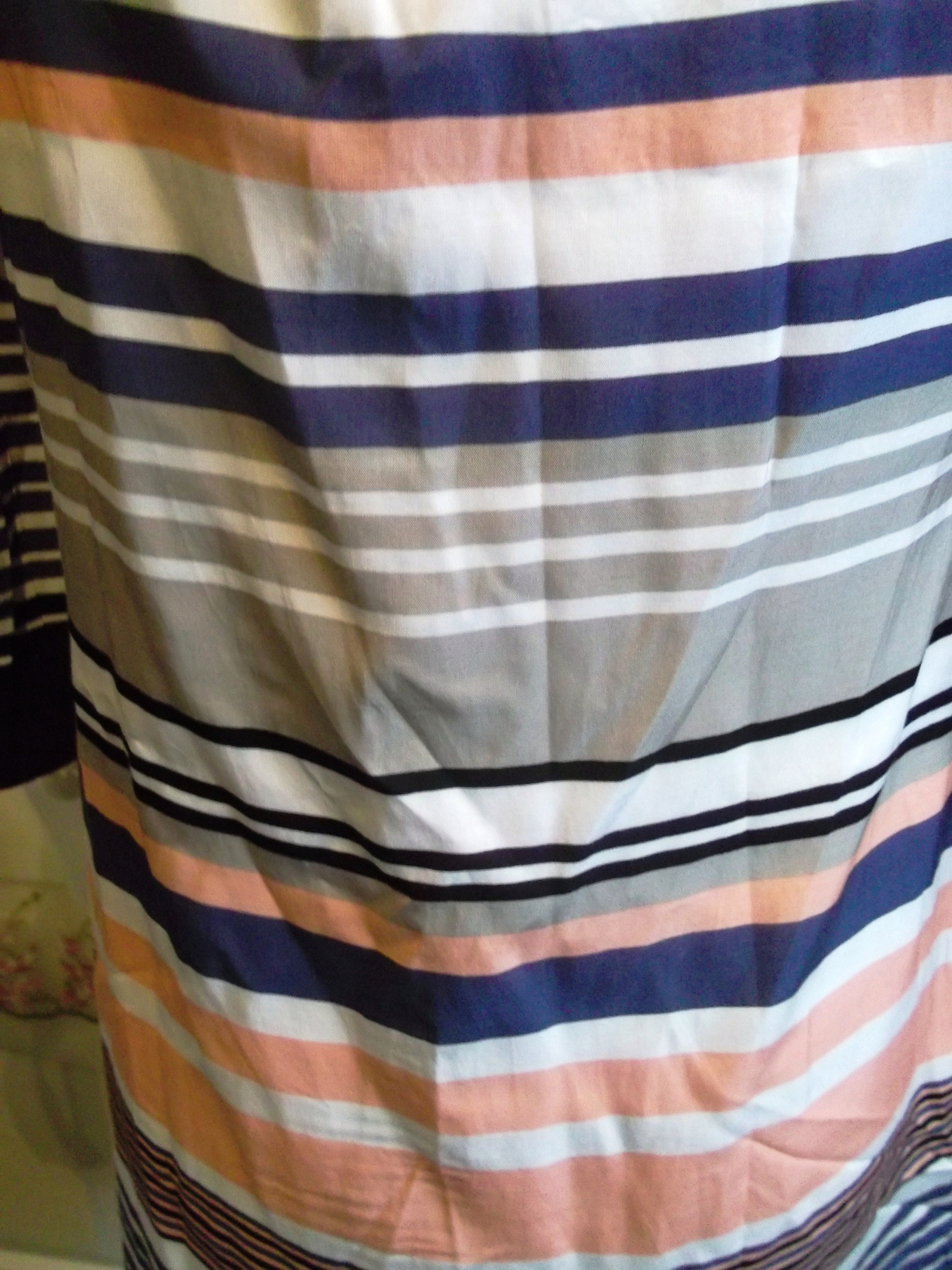 Size 8 Monsoon Dress Silk.stripedlined3/4 Length Sleeves - Etsy