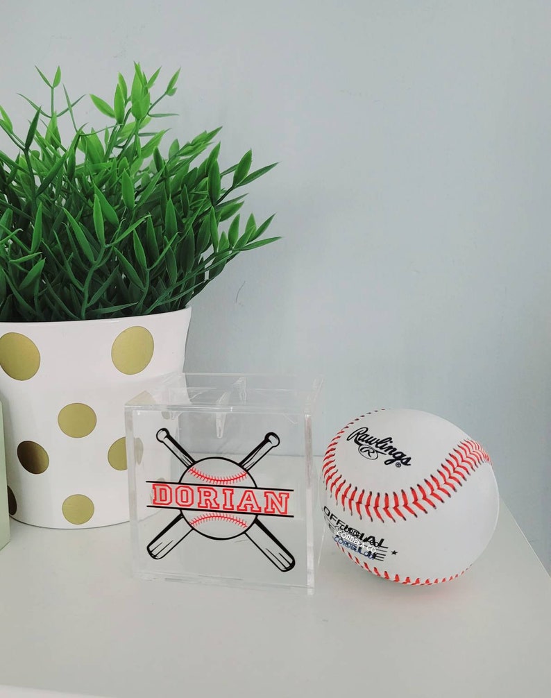 Personalized Baseball Display Case. Acrylic Case for Baseball Etsy