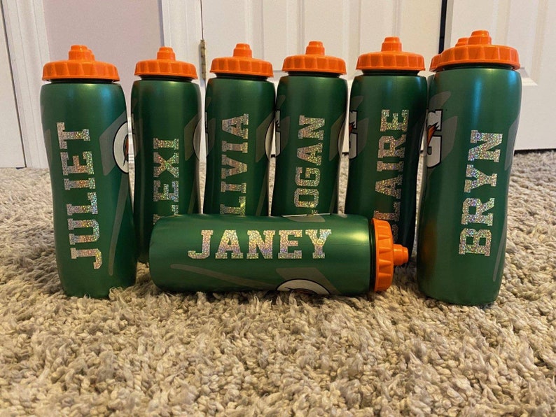 Personalized Gatorade Water Bottle Decal Lable. Dacals to Fit Etsy