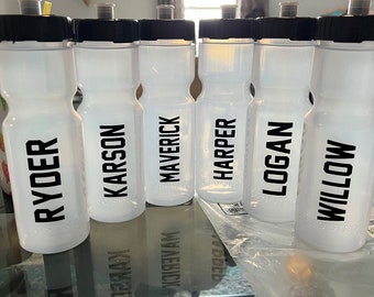 Personalized Name Decal for Water Bottle: Sports Essential Sticker