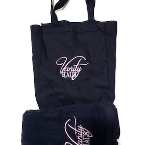 Tote Bag für Business. Personalisiert für Ihren Geschäftsbedarf. Stickerei Ihr Logo auf Baumwoll- oder Canvas-Taschen