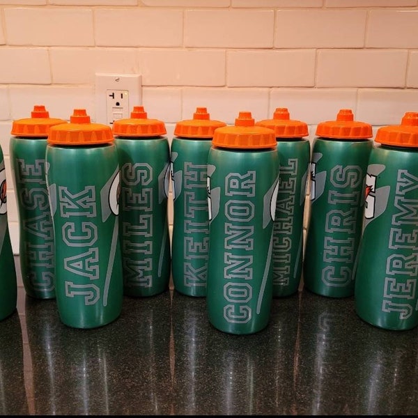 Gatorade Water Bottle Decal Name Lable. Sports Water Bottle Dacal Sticker That fit Gatorade Bottles. Easy To Apply (Decal Sticker ONLY)