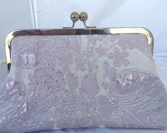 lavender clutch bag