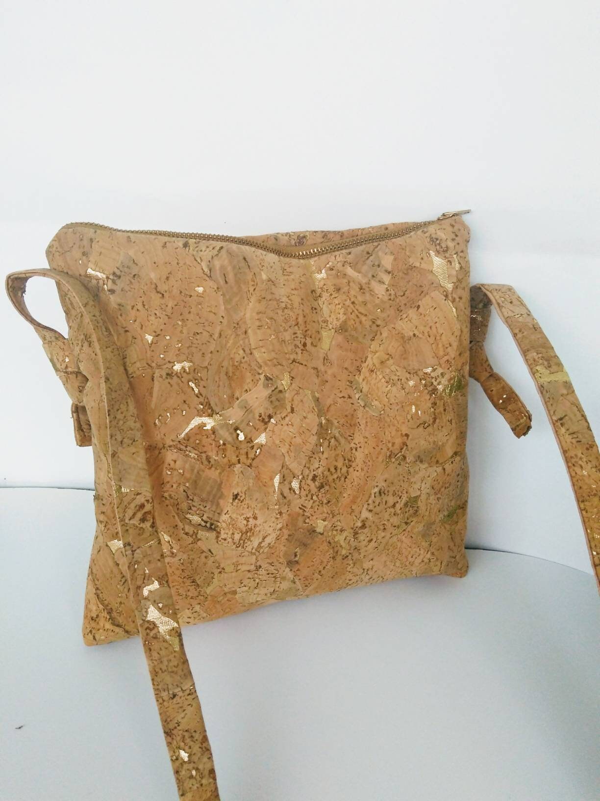 Gold cork clutch purse cork clutch purse boho bridal clutch Etsy