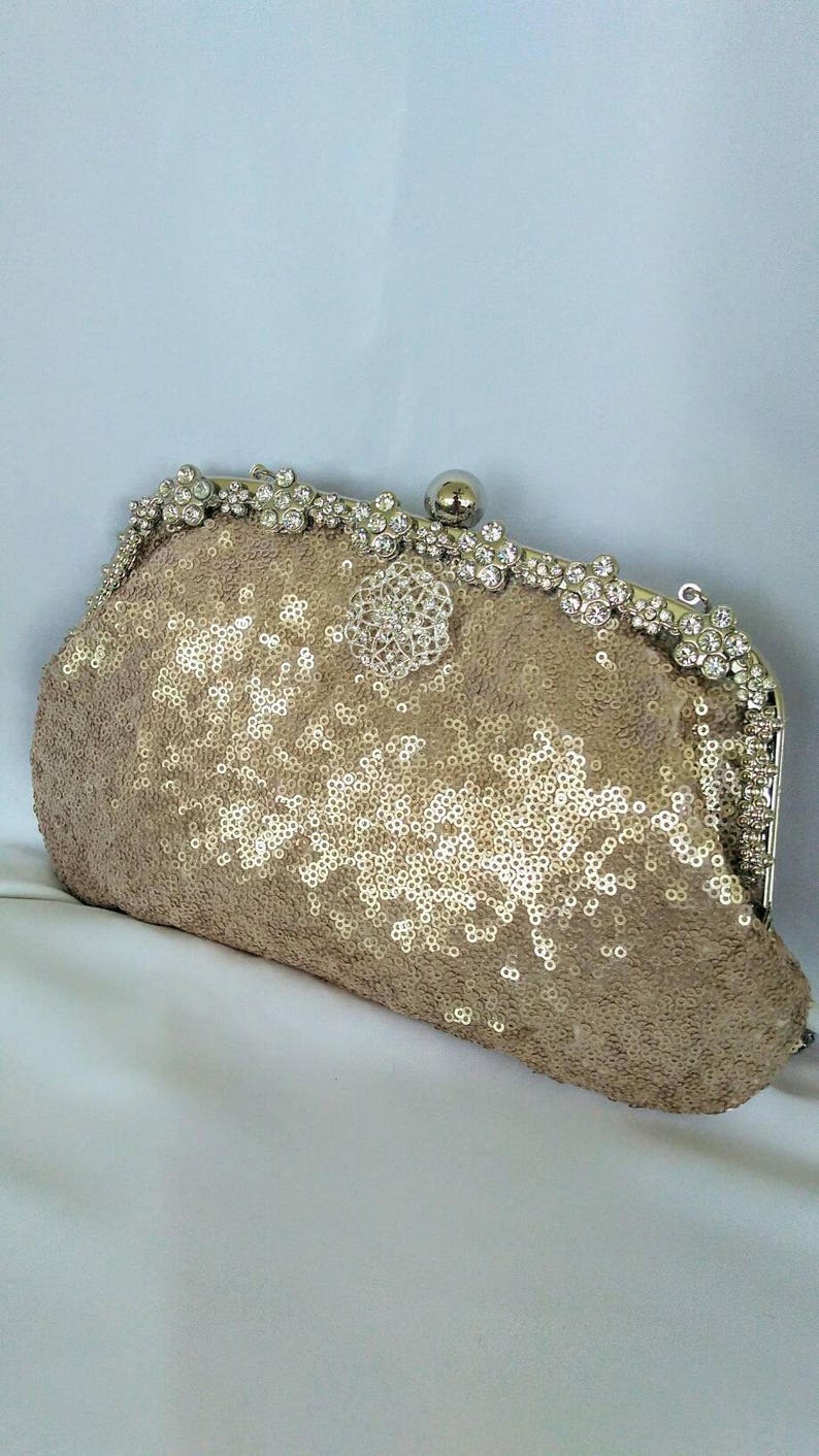 sequin clutch purse